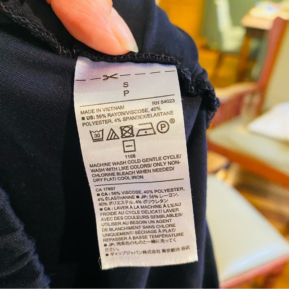 ⭐️ Banana Republic Blue Wide Leg Cropped Trouser Pants S - Picture 6 of 6